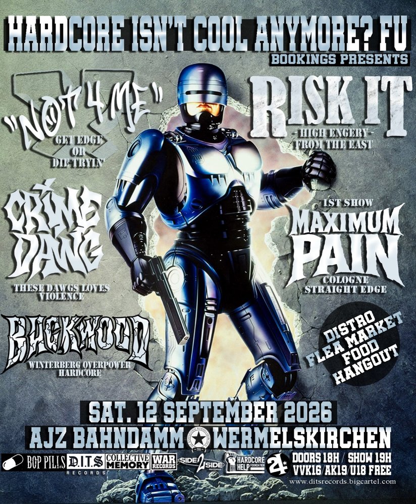 RISK IT! + CRIME DAWG + NOT 4 ME + MAXIMUM PAIN + BACKWOOD