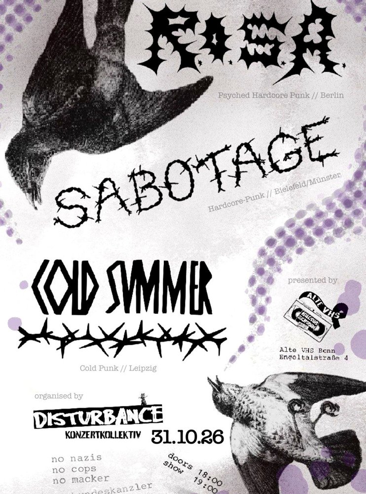 SABOTAGE + COLD SUMMER + ROSA