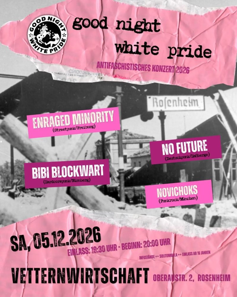 Enraged Minority + No Future + Bibi Blockwart + Novichoks