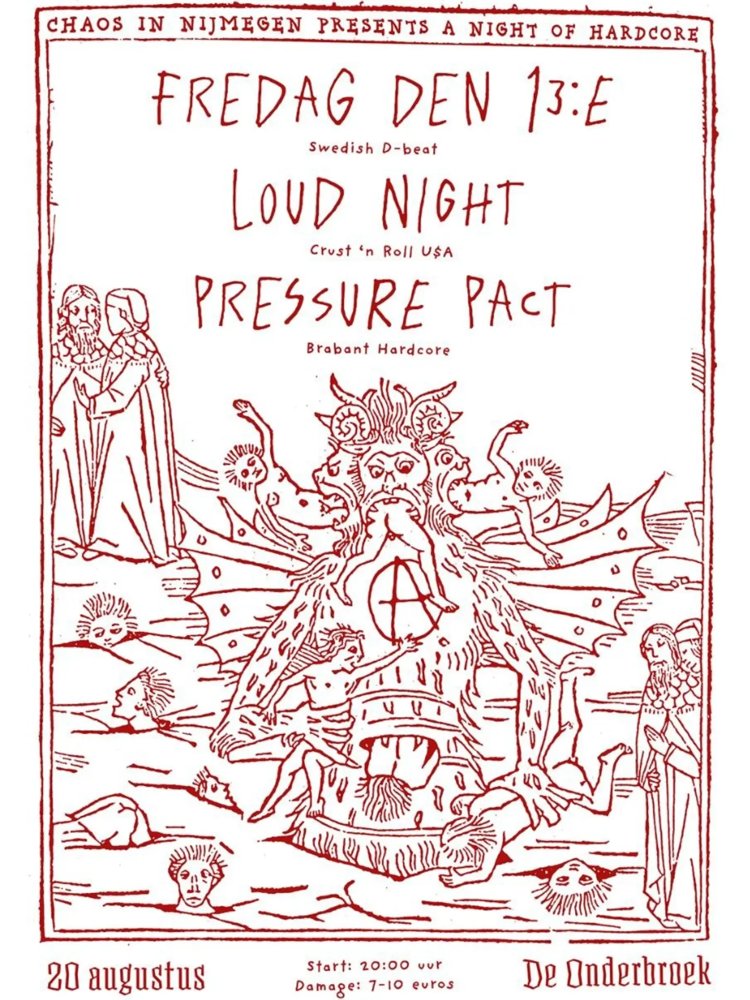 Fredag den 13e + Loud Night + Pressure Pact