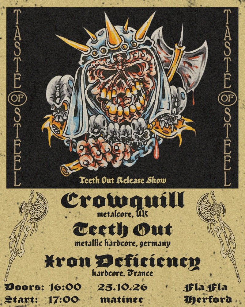 Crowquill + Teeth Out + Iron Deficiency