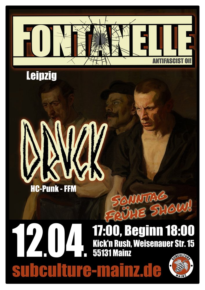 KONZERT FÄLLT AUS! Fontanelle + Druck