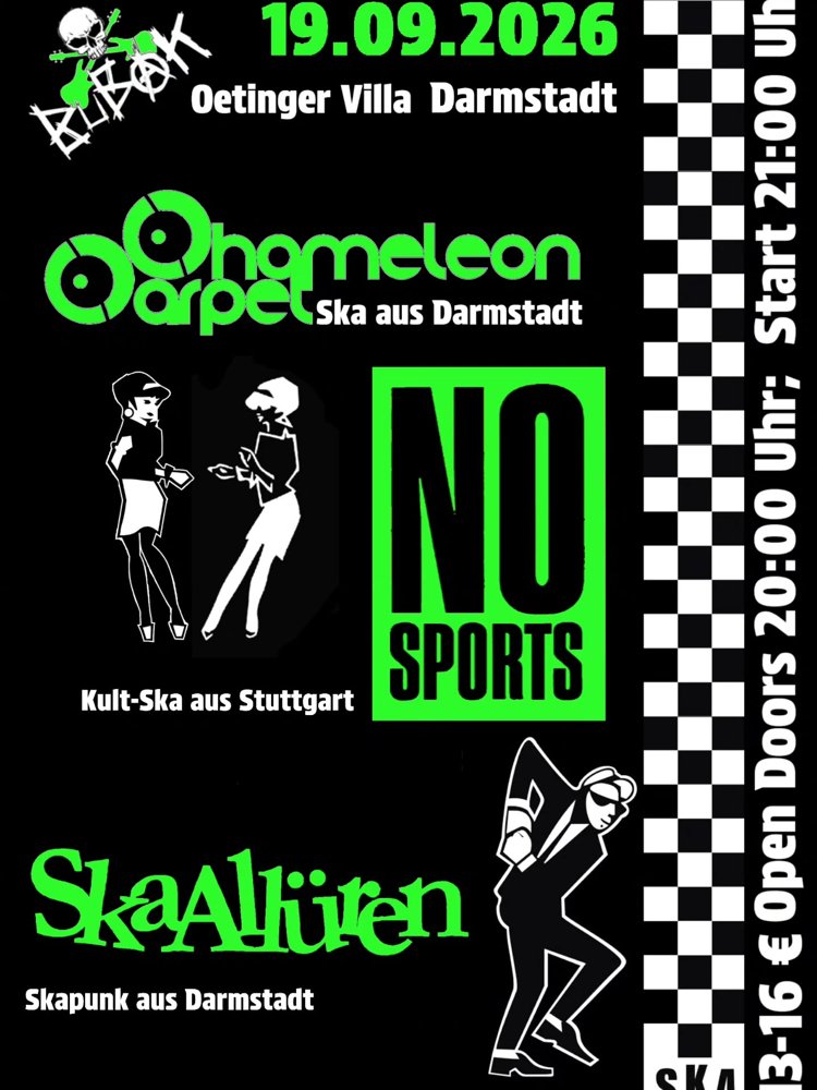 NO SPORTS + CHAMELEON CARPET + SKAALLÜREN