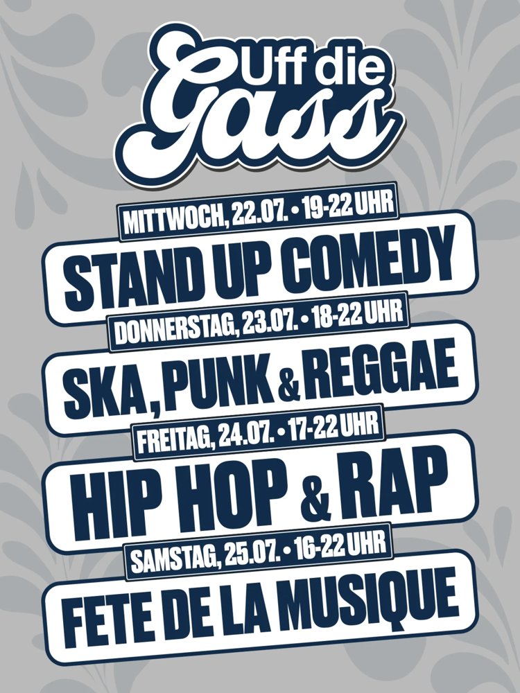 Uff die Gass