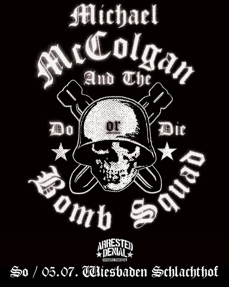 Mike McColgan And The Bomb Squad + Arrested Denial