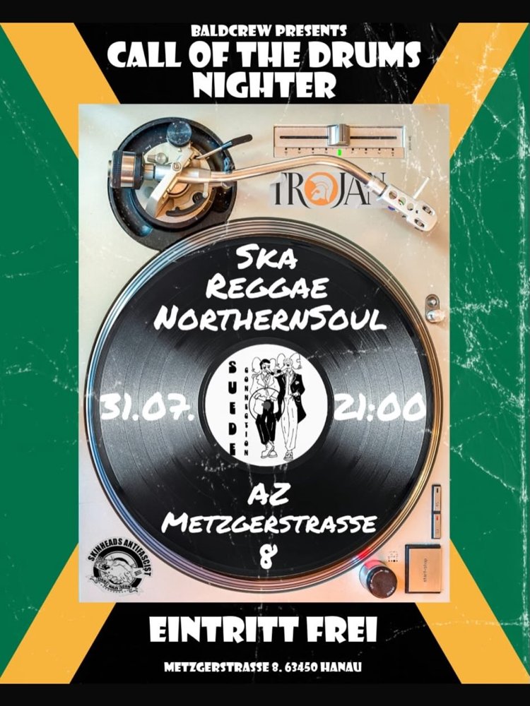 Bald Crew presents: Call of the Drums Nighter