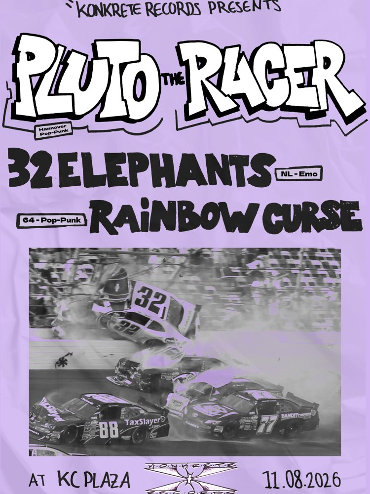 Pluto the Racer + 32 Elephants + Rainbow Curse