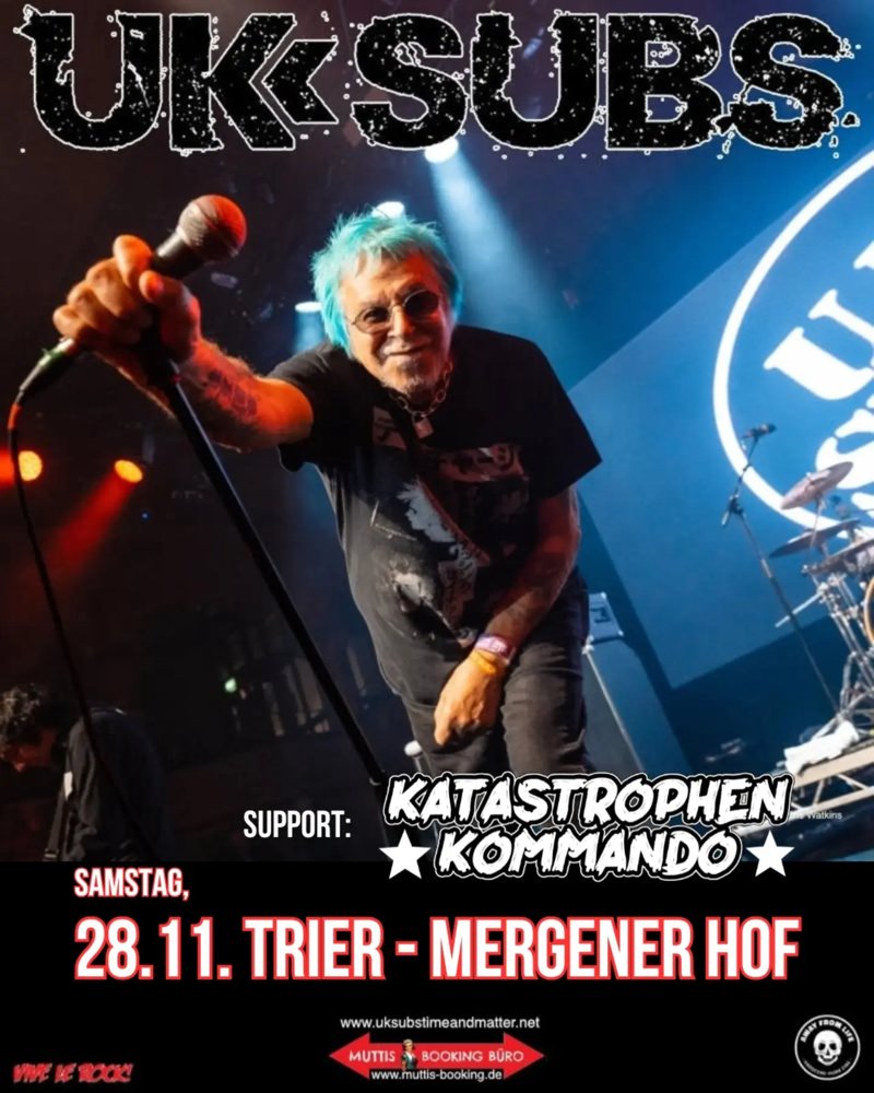 UK Subs + Katastrophen Kommando