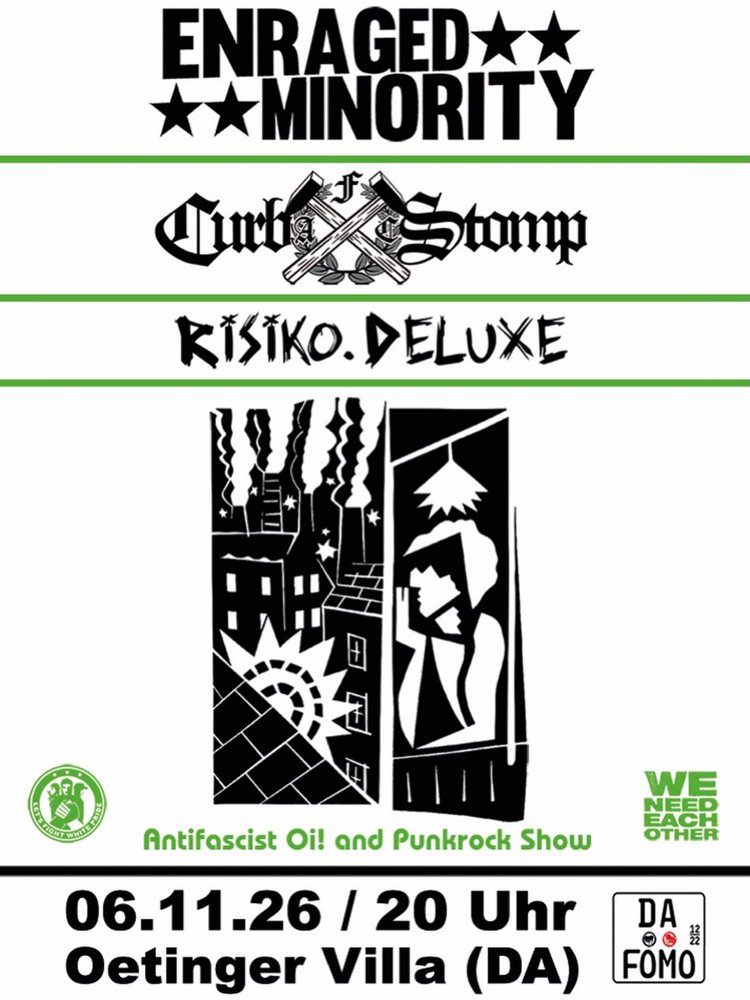 Enraged Minority + Curb Stomp + Risiko Deluxe